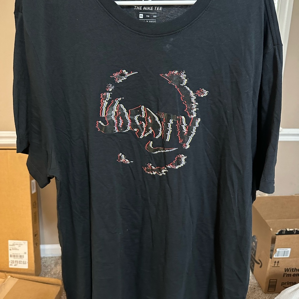 Nike Joga TV Black Short Sleeve Graphic Tee